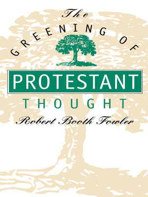 cover image of The Greening of Protestant Thought